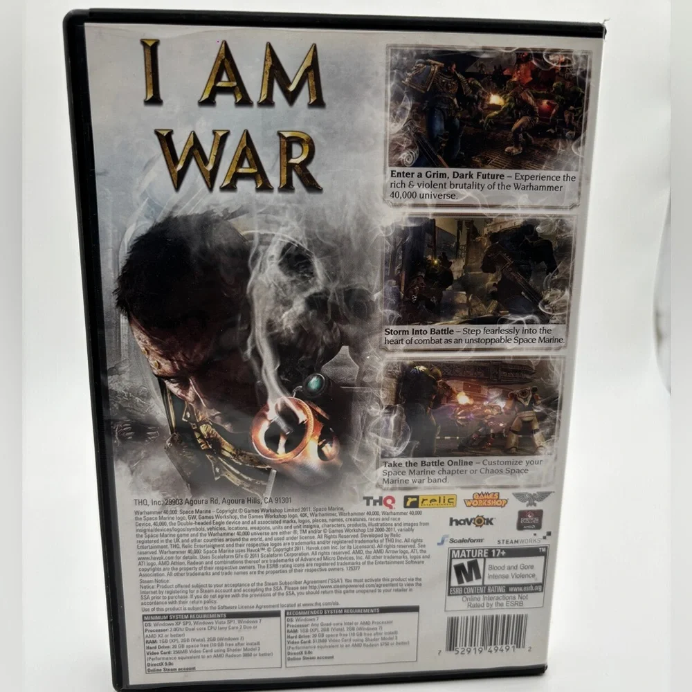 HQ Space Marine PC Game - Black and Gold Edition